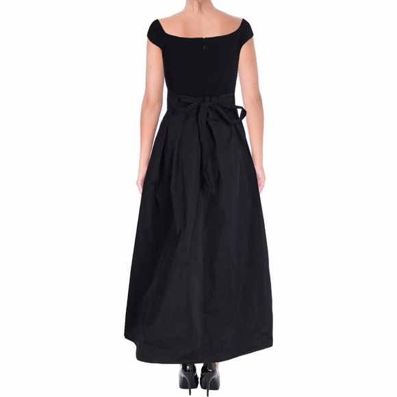 Lauren Ralph Lauren Taffeta Off-The-Shoulder Dress - Picture 6 of 8